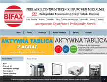 Tablet Screenshot of bifax.pl